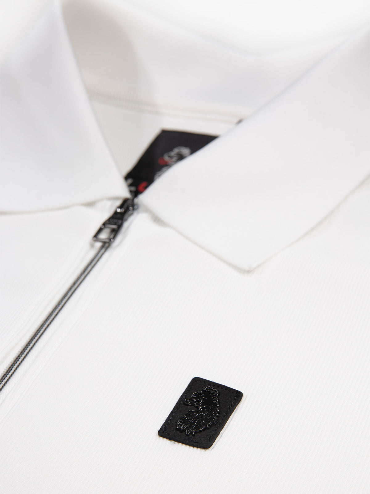 Penrith Zip Neck Polo Shirt - White