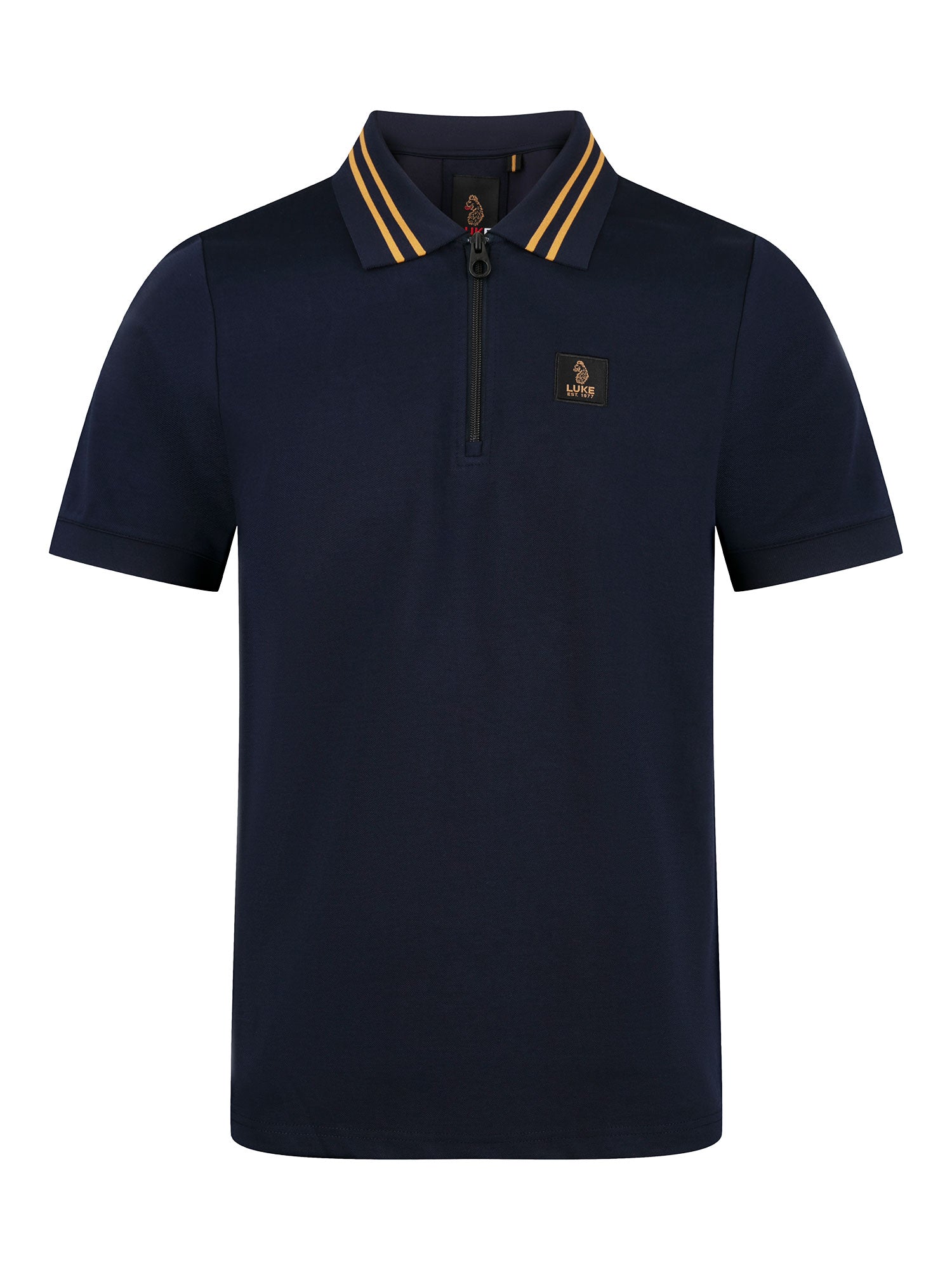 THROOP ZIP NECK POLO