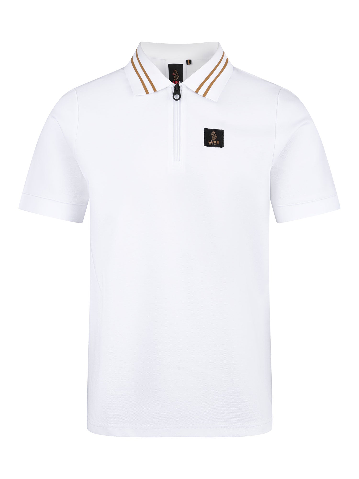 THROOP ZIP NECK POLO