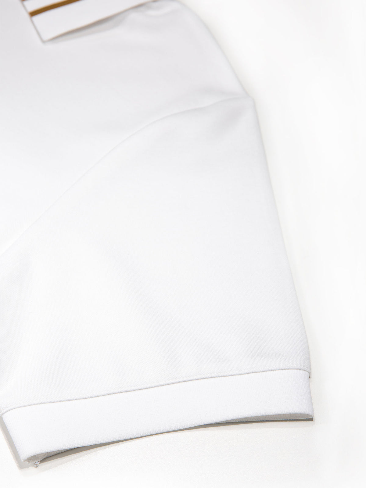 Throop Zip Neck Polo Shirt - White