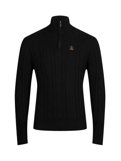 MERTON QUARTER ZIP KNITTED JUMPER