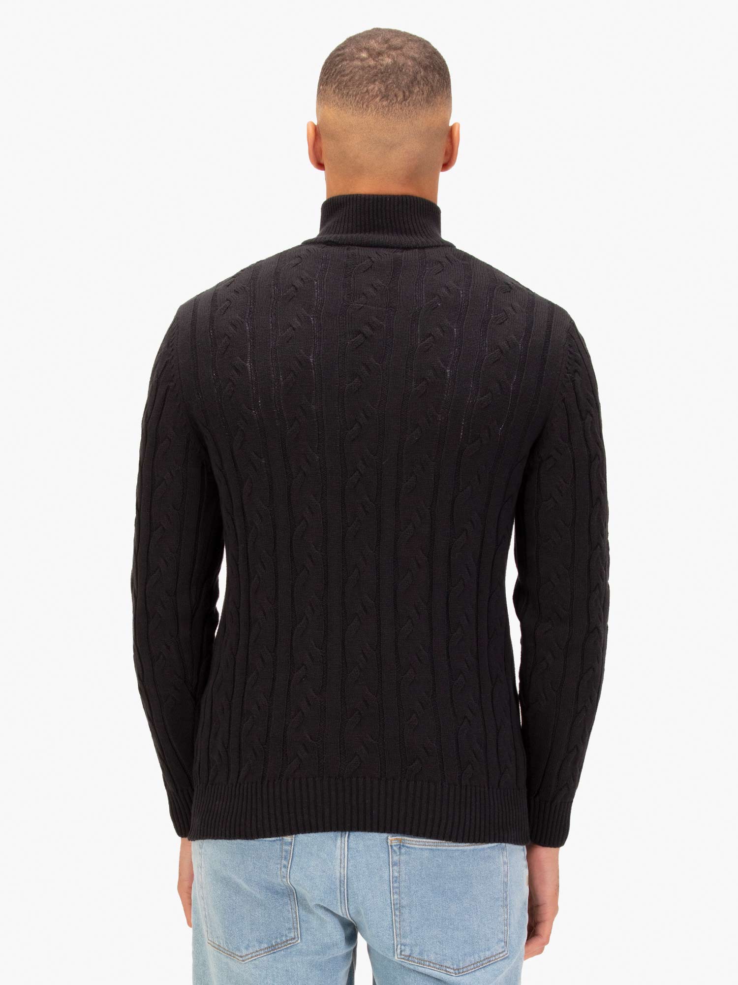 MERTON 1/4 ZIP KNITTED JUMPER