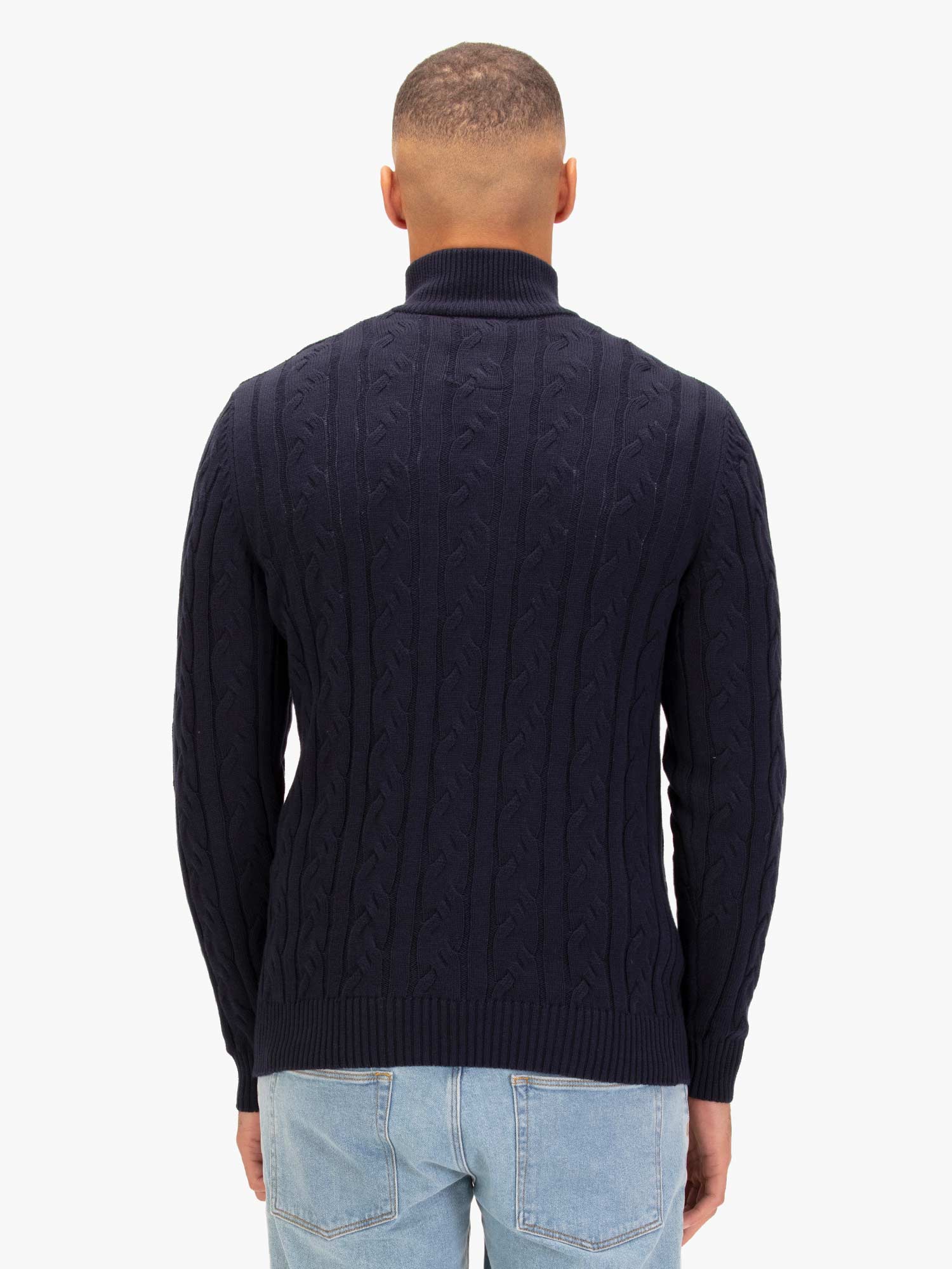 MERTON 1/4 ZIP KNITTED JUMPER