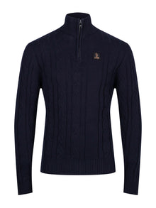  MERTON 1/4 ZIP KNITTED JUMPER