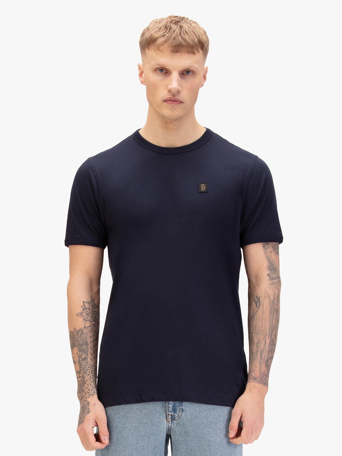 Trouser Snake Pure Cotton T-Shirt - Navy