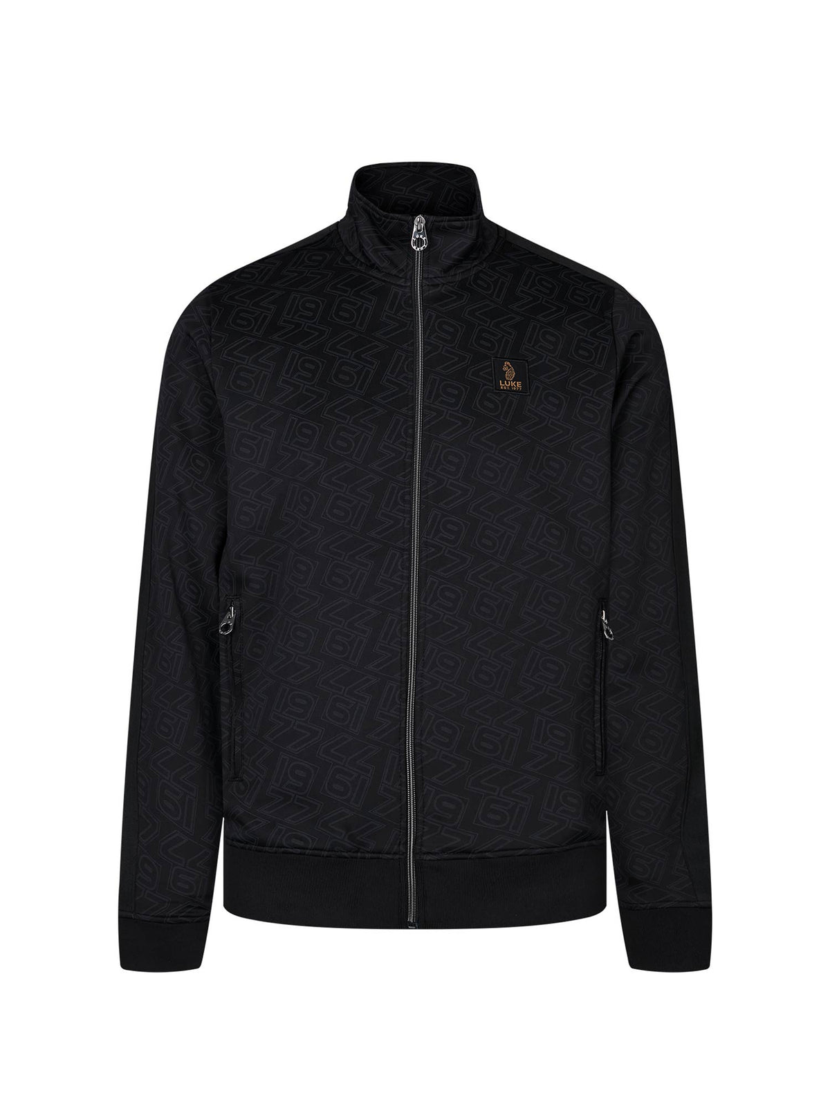 Men's black sweatshirt, front view