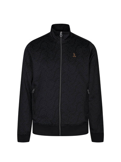 Men's black sweatshirt, front view