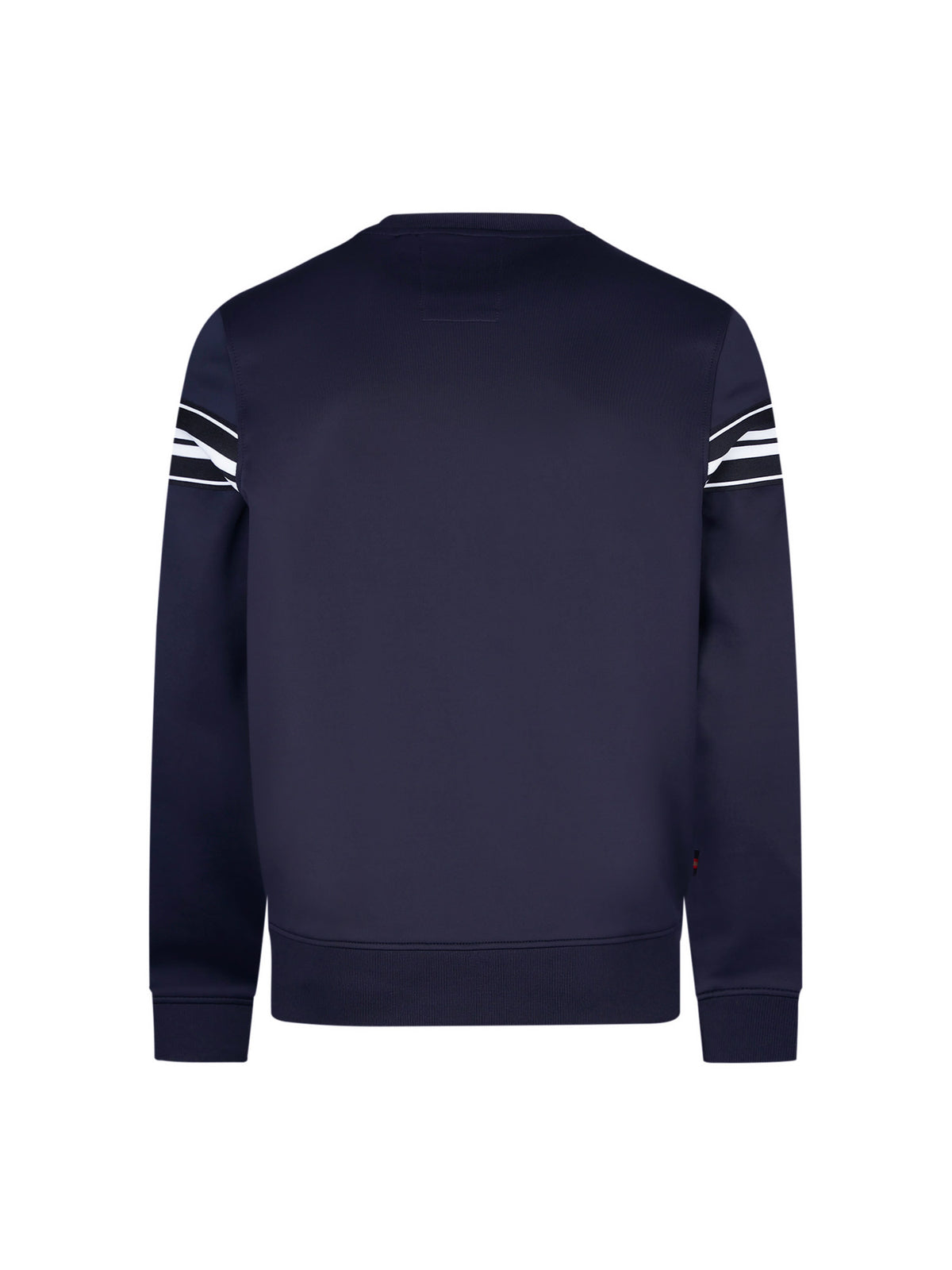Men's navy sweatshirt with crew neck, detail view 1