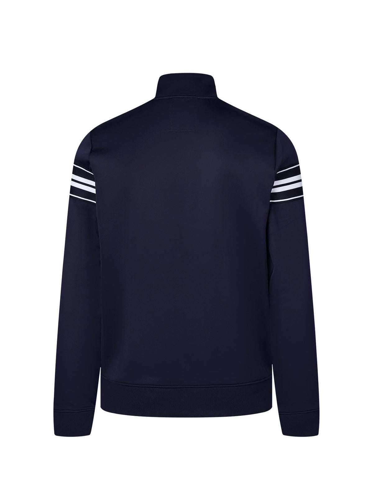 Men's navy sweatshirt with mock neck, detail view 1