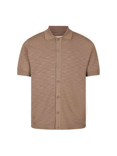 Men's brown jumper, front view