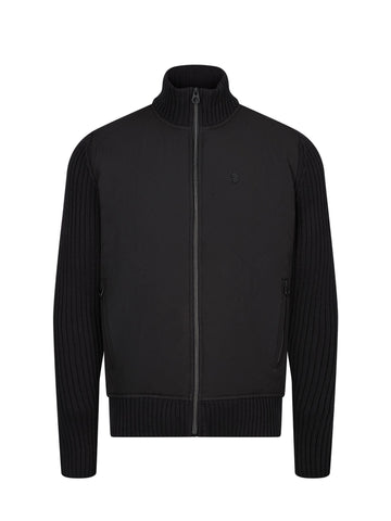 Men's black jacket, front view