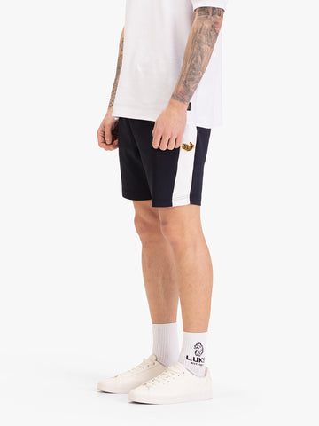 Hakon Panel Detail Tricot Sweat Shorts - Navy