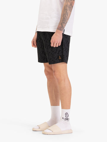 Zoff Overprint Swim Shorts - Black
