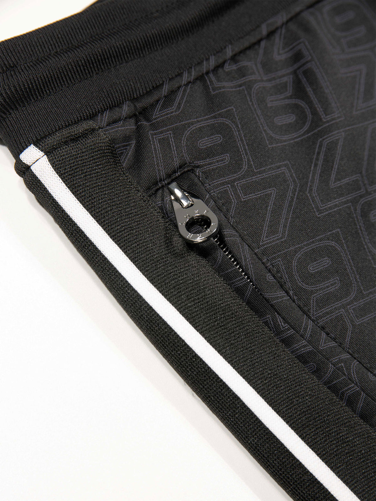 Men's black shorts with drawstring waistband.