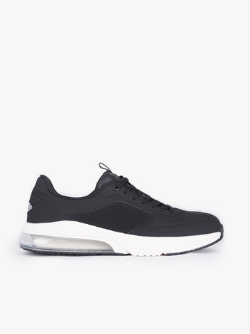 Men's black footwear.