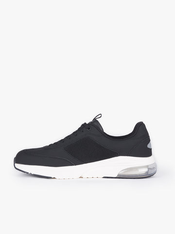 Men's black footwear.