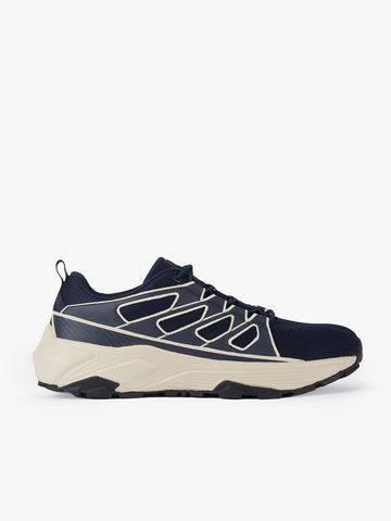 Men's navy footwear.