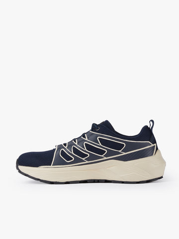 Men's navy footwear.