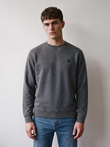 Cassel Dyed Crew Sweatshirt - Charcoal