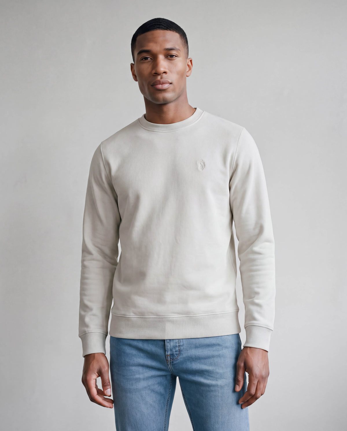 Leo Lux Touch Sweatshirt - Stone