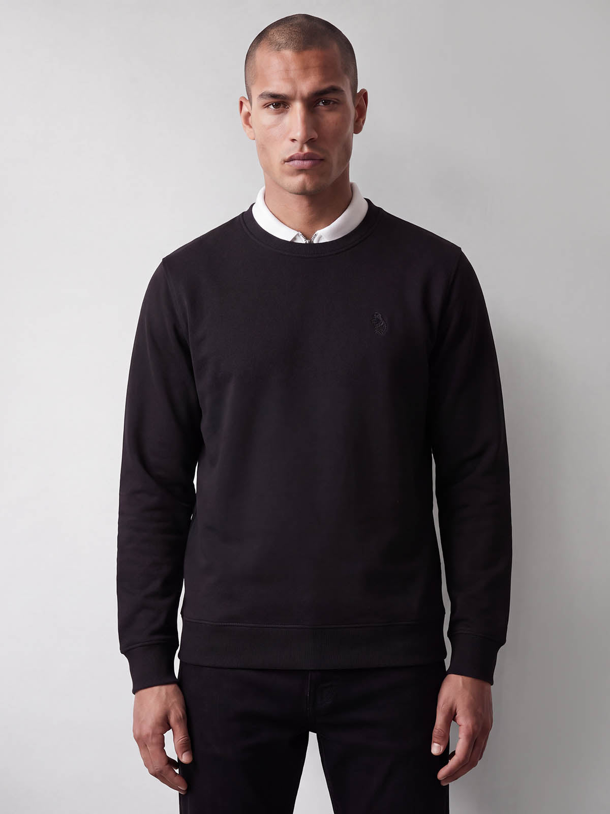 Leo Lux Touch Sweatshirt - Black