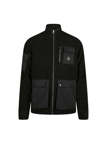 Roydon Funnel Neck Borg Jacket - Black