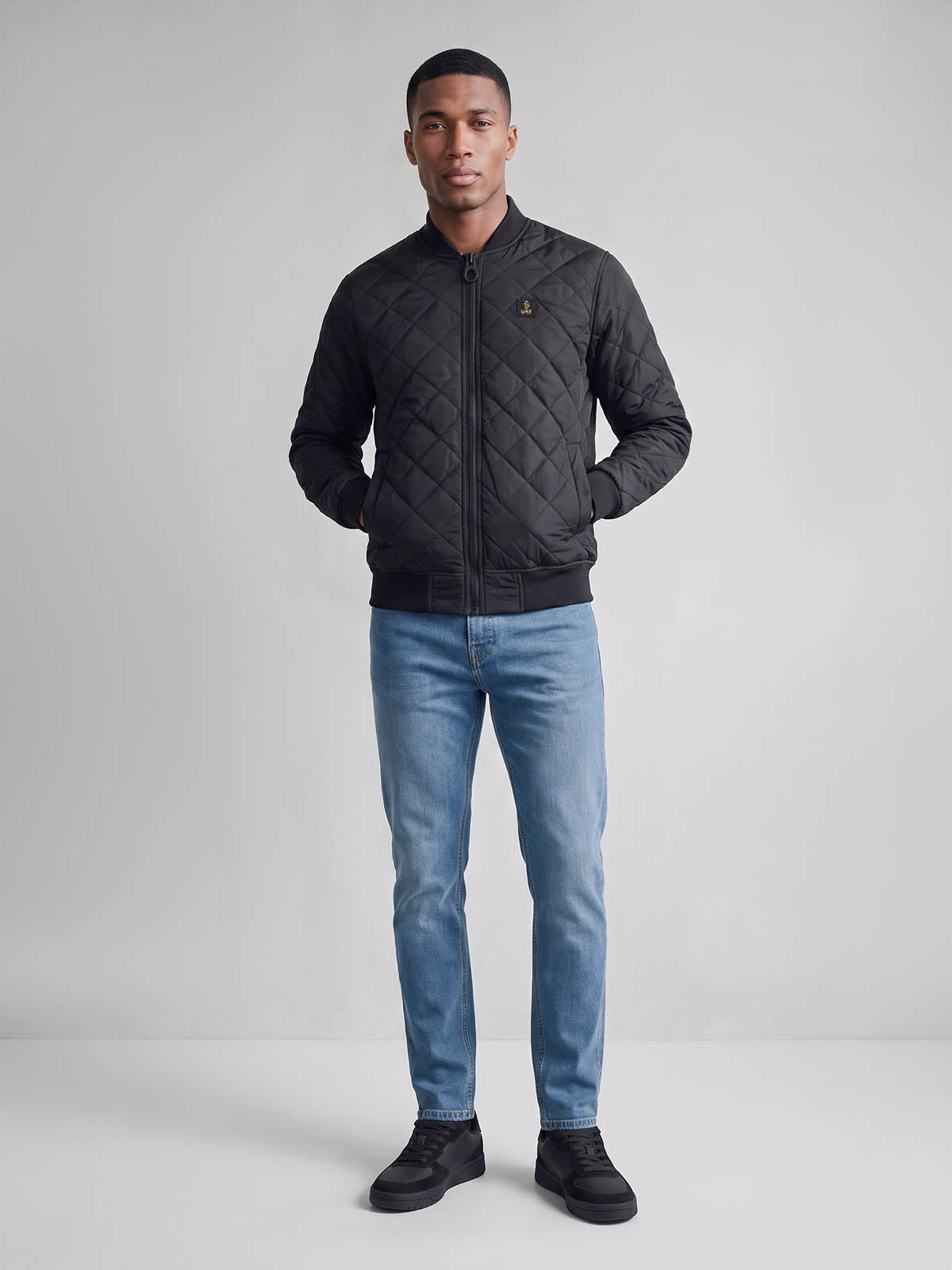 Dushu Reversible Bomber Jacket - Black
