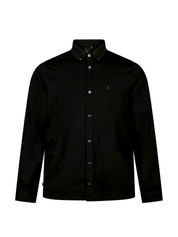 Neville Long Sleeve Shirt - Black