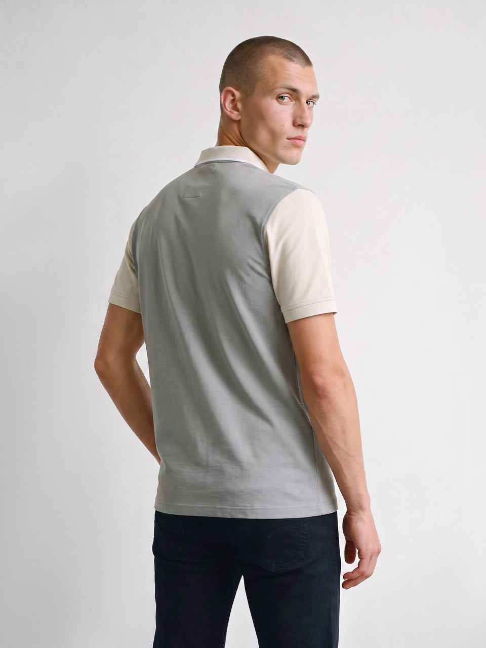 Saddleworth 1000 Polo Shirt - Concrete Stone