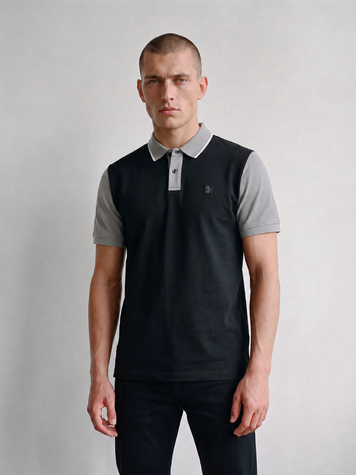 Saddleworth 1000 Polo Shirt - Black Concrete
