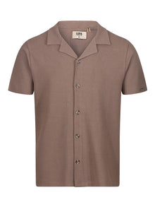  PACAYA WAFFLE TEXTURED SHORT SLEEVE CUBAN SHIRT