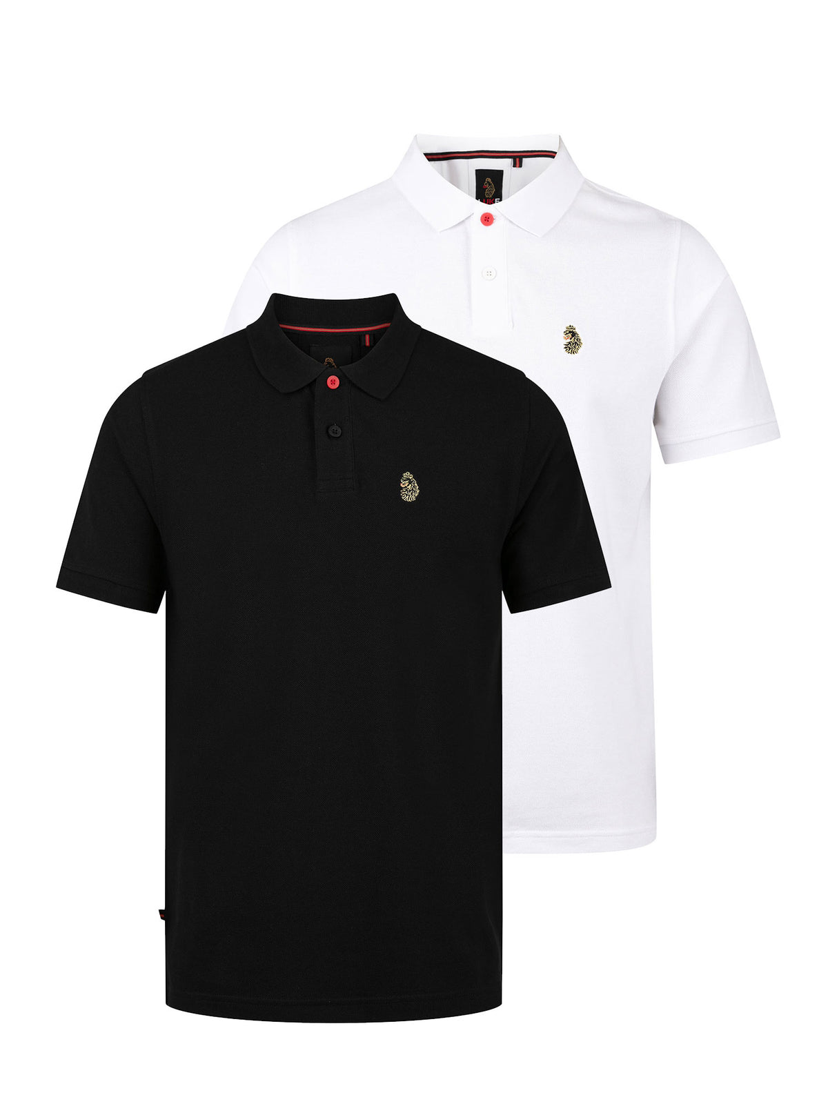 New Mead Cotton Piqué Polo Shirt 2 Pack