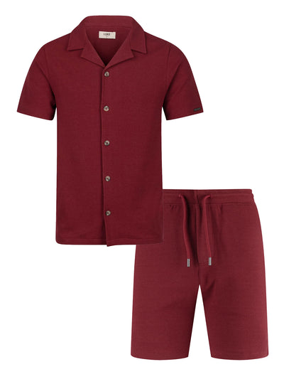 PACAYA WAFFLE TEXTURED SHORT SET
