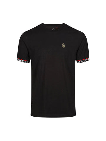 San Diego Soft Cotton T-Shirt - Black Red