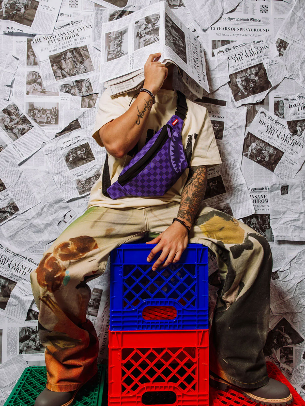 SPRAYGROUND ALL SYSTEMS GO SAVVY CROSSBODY