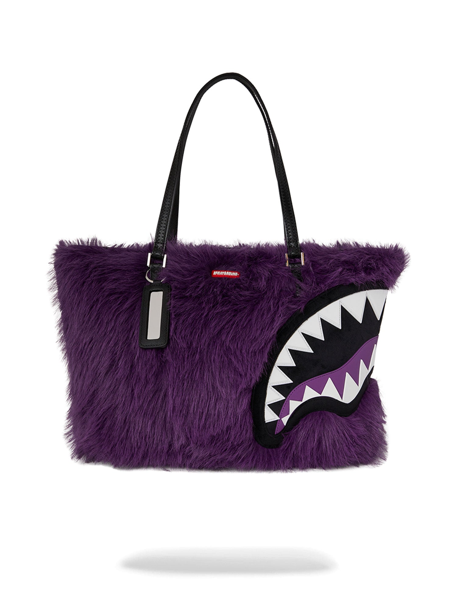 SPRAYGROUND FUR CRAY PURPLE TOTE BAG