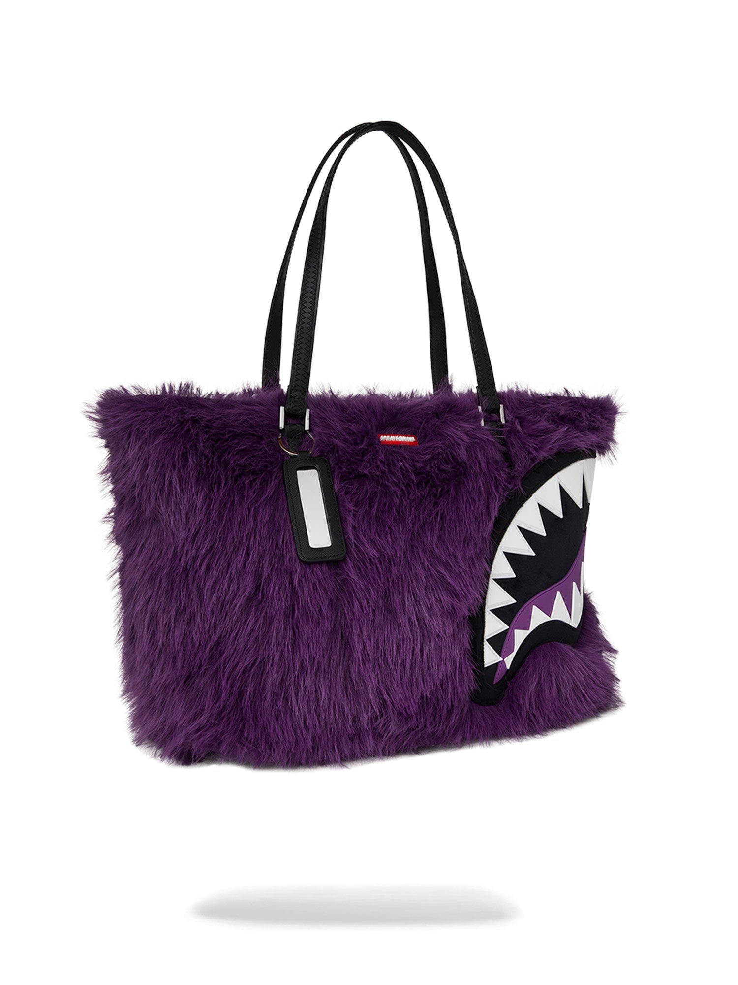 SPRAYGROUND FUR CRAY PURPLE TOTE BAG