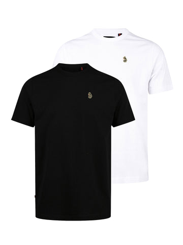 Traff 1000 2 Pack T-Shirts - Black/White