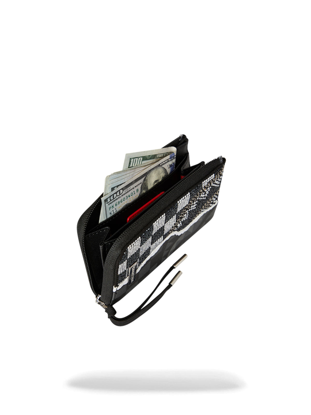SPRAYGROUND SILVER DIAMOND TEAR WALLET