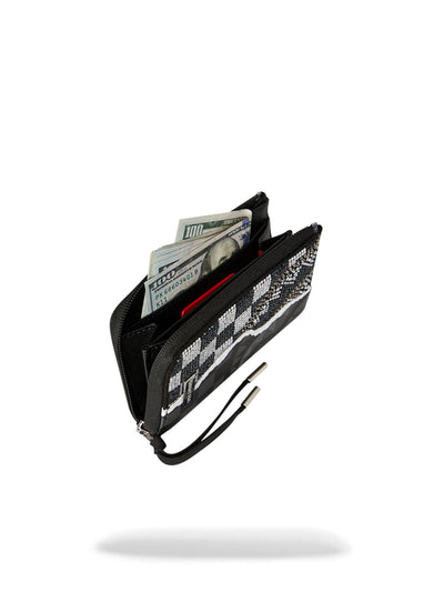 SPRAYGROUND SILVER DIAMOND TEAR WALLET