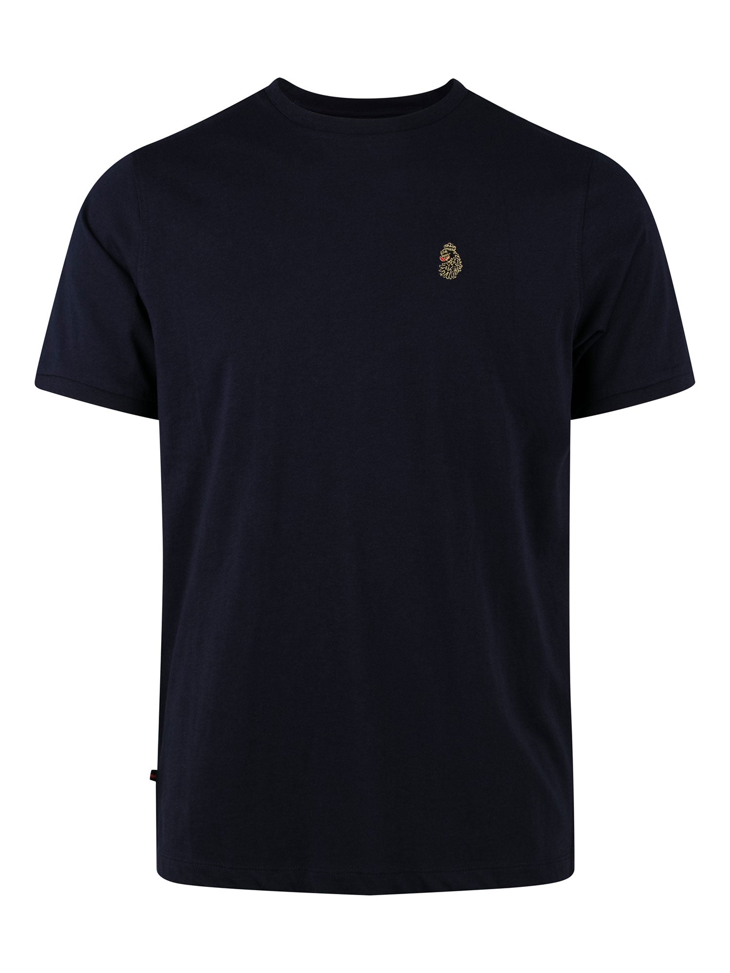 LUKE 1977 Traffs Navy Crew Neck T-Shirt with Rib Neck