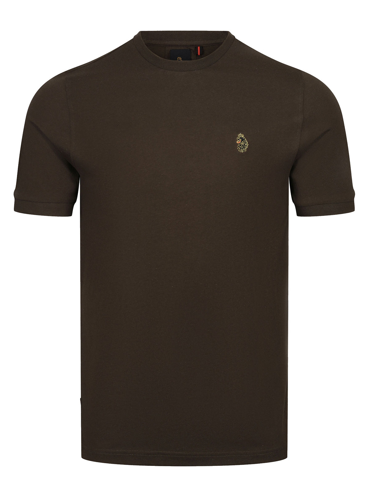 Men's green t-shirt with crew neck and short sleeves.