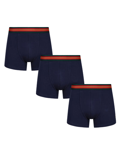 RICK LONG Soft Cotton Trunk Boxers 3 Pack