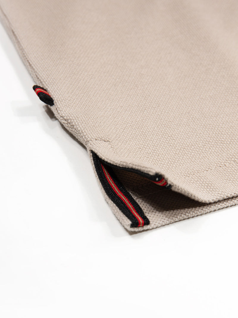 New Mead Cotton Pique Polo Shirt - Stone