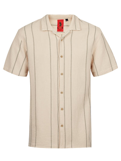 PEARL LAGOON STRIPE SHORT SLEEVE SHIRT