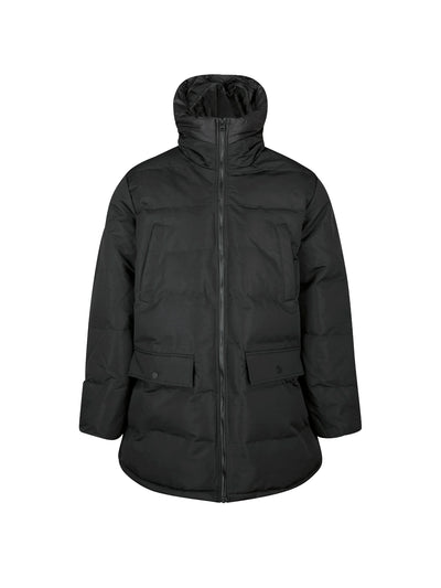 STIRLING PADDED LONGLINE JACKET - Black