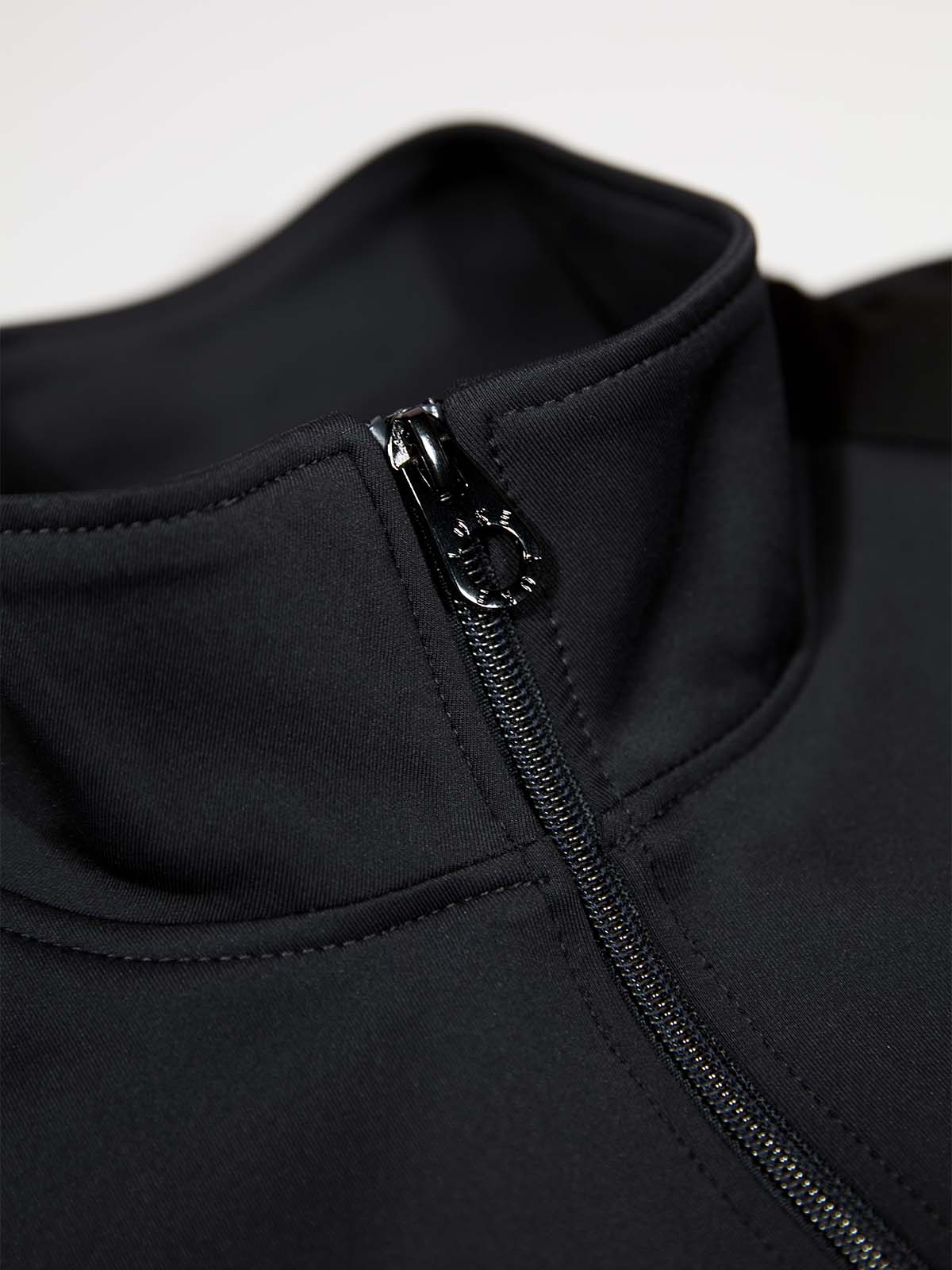Beetham Panelled Zip Through Sweatshirt - Black