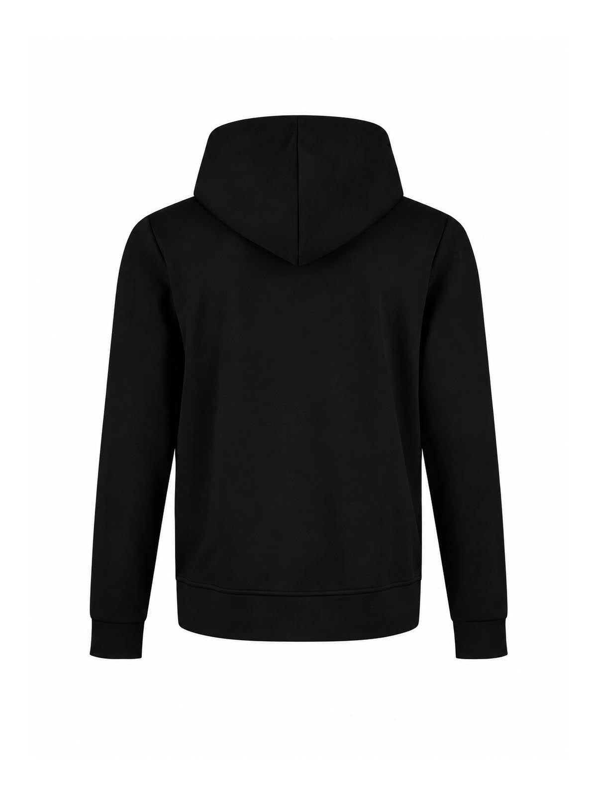 Makati Zip Through Hoodie - Black/SIlver