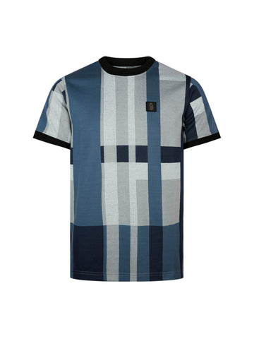 Brom Check T-Shirt - Blue