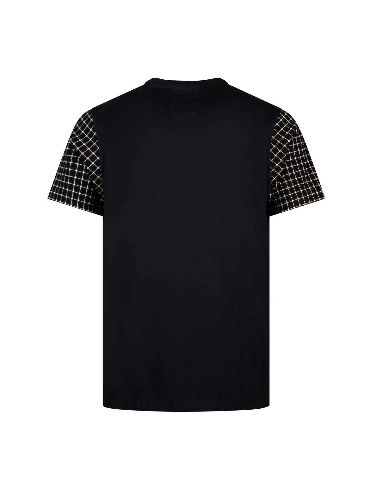 Dale Check Sleeve T-Shirt - Navy